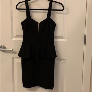 Black Peplum Dress